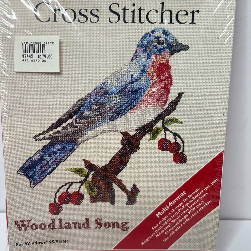 Husqvarna Viking Cross Stitcher Multi-format Software CD Woodland Song 412624026